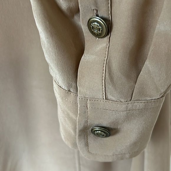 Silk beige blouse - Picture 5 of 5